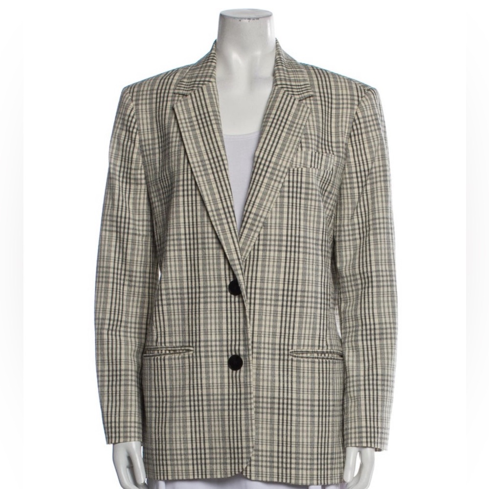 Etoile Isabel Marant Plaid Print Blazer